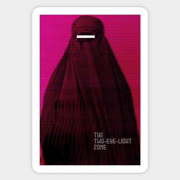 Woman in Burqa Feminist Girl Power Sticker by Inogitna Designs